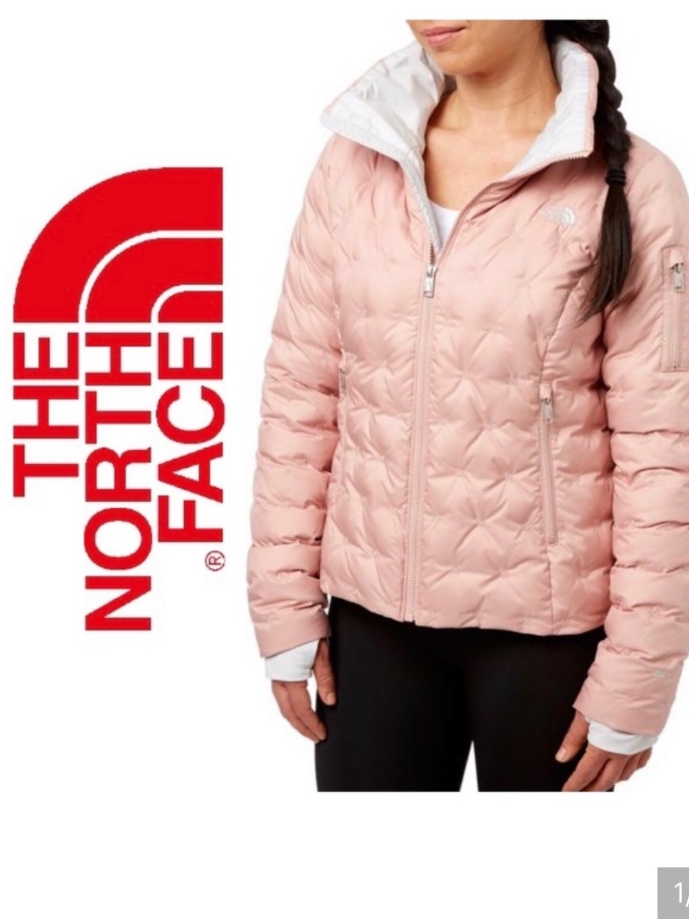 The North Face Women’s Holladown Pink Quilted Puffer Jacket